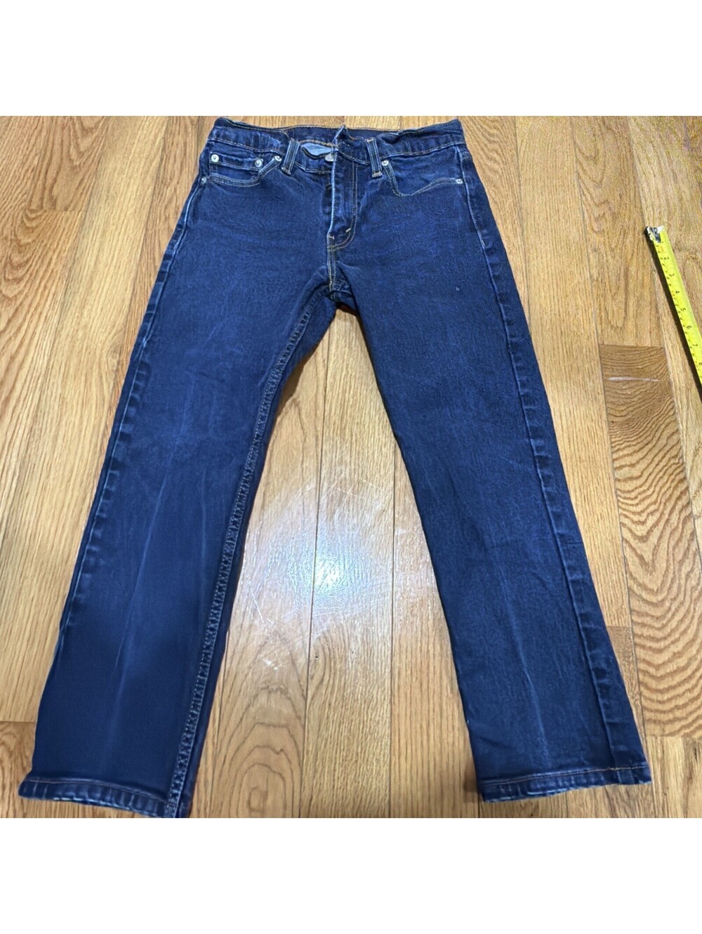 Size 10 Boys Levi’s 502 Slim Stretch Jeans Navy Blue Color 10 Regular 29x30 NWT